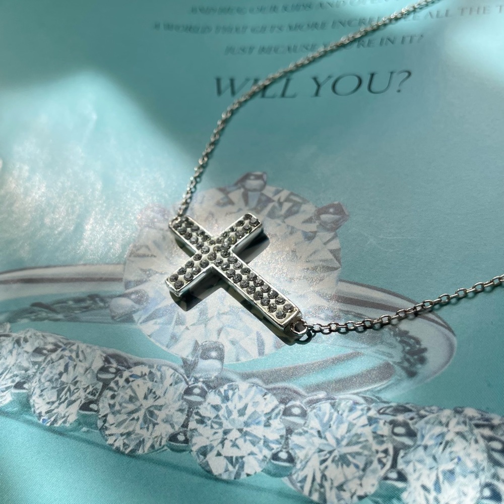 JCM Sterling Silver Cross Necklace
